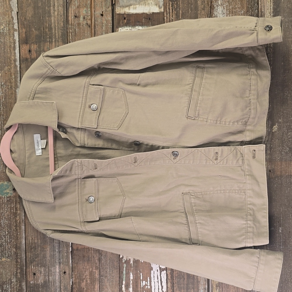 CJ Banks Tan Jean Jacket